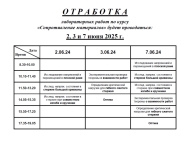 Отработка лабораторных работ
